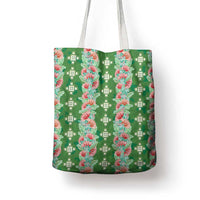Hawaii Ohia Lehua Tote Bag Tropical Vibes Green