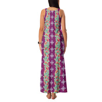Hawaii Ohia Lehua Family Matching Tank Maxi Dress and Hawaiian Shirt Tropical Vibes Fuchsia LT05 - Polynesian Pride