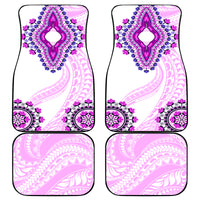 Africa Dashiki Car Mats With Polynesian Pattern Pink Version