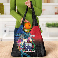 Samoa Grocery Bag Humpback Whale Siapo Pattern