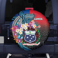 Samoa Spare Tire Cover Humpback Whale Siapo Pattern LT05 No hole Blue - Polynesian Pride
