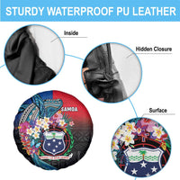 Samoa Spare Tire Cover Humpback Whale Siapo Pattern LT05 - Polynesian Pride