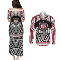 Samoa Independence Day Couples Matching Puletasi and Long Sleeve Button Shirt Proud To Be Samoan
