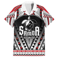 Samoa Independence Day Family Matching Off Shoulder Maxi Dress and Hawaiian Shirt Proud To Be Samoan LT05 Dad's Shirt - Short Sleeve Black - Polynesian Pride