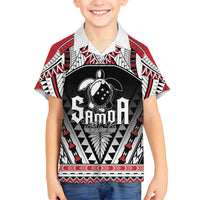 Samoa Independence Day Family Matching Off Shoulder Maxi Dress and Hawaiian Shirt Proud To Be Samoan LT05 Son's Shirt Black - Polynesian Pride