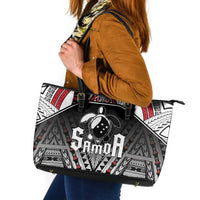 Samoa Independence Day Leather Tote Bag Proud To Be Samoan