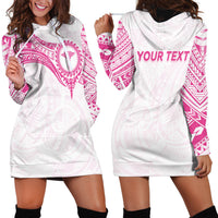 Personalised New Zealand Aotearoa Hoodie Dress Nurse Tribal Pink Version LT05 - Polynesian Pride
