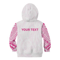 Personalised New Zealand Aotearoa Kid Hoodie Nurse Tribal Pink Version LT05 - Polynesian Pride