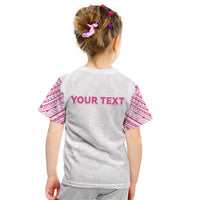 Personalised New Zealand Aotearoa Kid T Shirt Nurse Tribal Pink Version LT05 - Polynesian Pride
