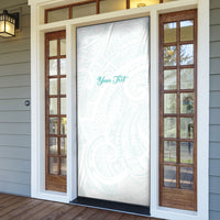 Personalised New Zealand Aotearoa Door Cover Nurse Tribal Teal Version