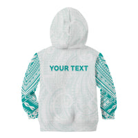 Personalised New Zealand Aotearoa Kid Hoodie Nurse Tribal Teal Version LT05 - Polynesian Pride