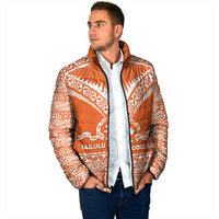 Personalised Tonga Tailulu College Padded Jacket Tongan Kupesi Pattern LT05 - Polynesian Pride