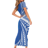 Personalised Hawaii 808 Family Matching Short Sleeve Bodycon Dress and Hawaiian Shirt Unique Style LT05 - Polynesian Pride