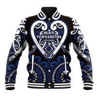 Custom Aotearoa Ngati Tuwharetoa Baseball Jacket Maori Tribal Pattern