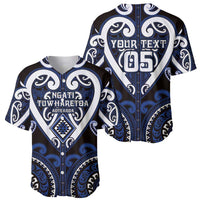 Custom Aotearoa Ngati Tuwharetoa Baseball Jersey Maori Tribal Pattern LT05 - Polynesian Pride
