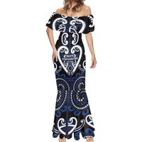 Custom Aotearoa Ngati Tuwharetoa Mermaid Dress Maori Tribal Pattern