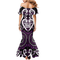 Custom Aotearoa Rangitane Family Matching Mermaid Dress and Hawaiian Shirt Maori Tribal Pattern