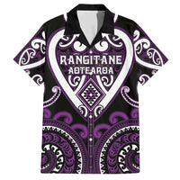 Custom Aotearoa Rangitane Family Matching Summer Maxi Dress and Hawaiian Shirt Maori Tribal Pattern