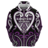 Custom Aotearoa Rangitane Hoodie Maori Tribal Pattern