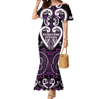 Custom Aotearoa Rangitane Mermaid Dress Maori Tribal Pattern