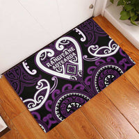 Aotearoa Rangitane Rubber Doormat Maori Tribal Pattern LT05 - Polynesian Pride