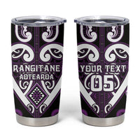 Custom Aotearoa Rangitane Tumbler Cup Maori Tribal Pattern