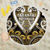 Aotearoa Taranaki Beach Blanket Maori Tribal Pattern