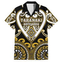 Custom Aotearoa Taranaki Family Matching Off The Shoulder Long Sleeve Dress and Hawaiian Shirt Maori Tribal Pattern