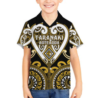 Custom Aotearoa Taranaki Family Matching Off Shoulder Short Dress and Hawaiian Shirt Maori Tribal Pattern