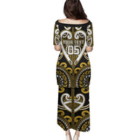 Custom Aotearoa Taranaki Family Matching Puletasi and Hawaiian Shirt Maori Tribal Pattern