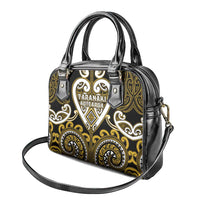 Aotearoa Taranaki Shoulder Handbag Maori Tribal Pattern LT05 - Polynesian Pride