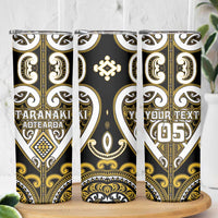 Custom Aotearoa Taranaki Skinny Tumbler Maori Tribal Pattern LT05 - Polynesian Pride