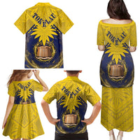 Tokelau Tokehega Day Family Matching Puletasi and Hawaiian Shirt National Badge Special Style - Polynesian Pride