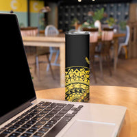 Kosrae Liberation Day Skinny Tumbler Polynesian Floral Tattoo - Polynesian Pride