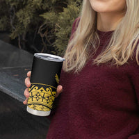 Kosrae Liberation Day Tumbler Cup Polynesian Floral Tattoo - Polynesian Pride