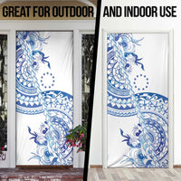 Pohnpei Liberation Day Door Cover Polynesian Floral Tattoo - Polynesian Pride