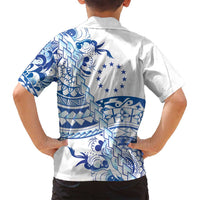 Pohnpei Liberation Day Family Matching Summer Maxi Dress and Hawaiian Shirt Polynesian Floral Tattoo - Polynesian Pride