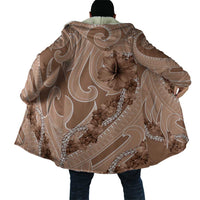 Hawaii Brown Hibiscus Pikake Lei Cloak - Polynesian Pride