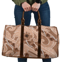 Hawaii Brown Hibiscus Pikake Lei Travel Bag - Polynesian Pride