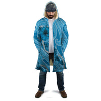 Hawaii Blue Hibiscus Pikake Lei Cloak - Polynesian Pride