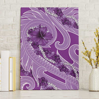 Hawaii Violet Hibiscus Pikake Lei Canvas Wall Art LT05 Without Frame Violet - Polynesian Pride