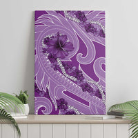 Hawaii Violet Hibiscus Pikake Lei Canvas Wall Art LT05 - Polynesian Pride