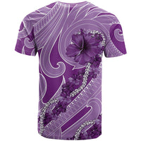 Hawaii Violet Hibiscus Pikake Lei T Shirt - Polynesian Pride