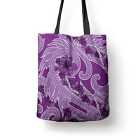 Hawaii Violet Hibiscus Pikake Lei Tote Bag - Polynesian Pride