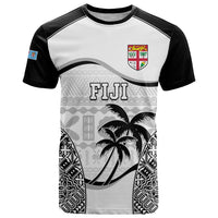 Fiji Rugby T Shirt World Cup 2023 Fijian Tapa Pattern Black Version LT05 Black - Polynesian Pride