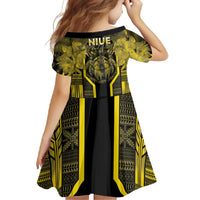 Niue The Rock Family Matching Long Sleeve Bodycon Dress and Hawaiian Shirt The Island Of The Uga - Polynesian Pride