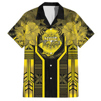 Niue The Rock Family Matching Short Sleeve Bodycon Dress and Hawaiian Shirt The Island Of The Uga - Polynesian Pride