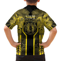 Niue The Rock Family Matching Tank Maxi Dress and Hawaiian Shirt The Island Of The Uga - Polynesian Pride