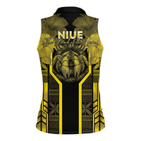 Niue The Rock Women Sleeveless Polo Shirt The Island Of The Uga - Polynesian Pride