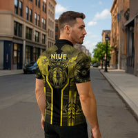 Niue The Rock Zipper Polo Shirt The Island Of The Uga LT05 - Polynesian Pride